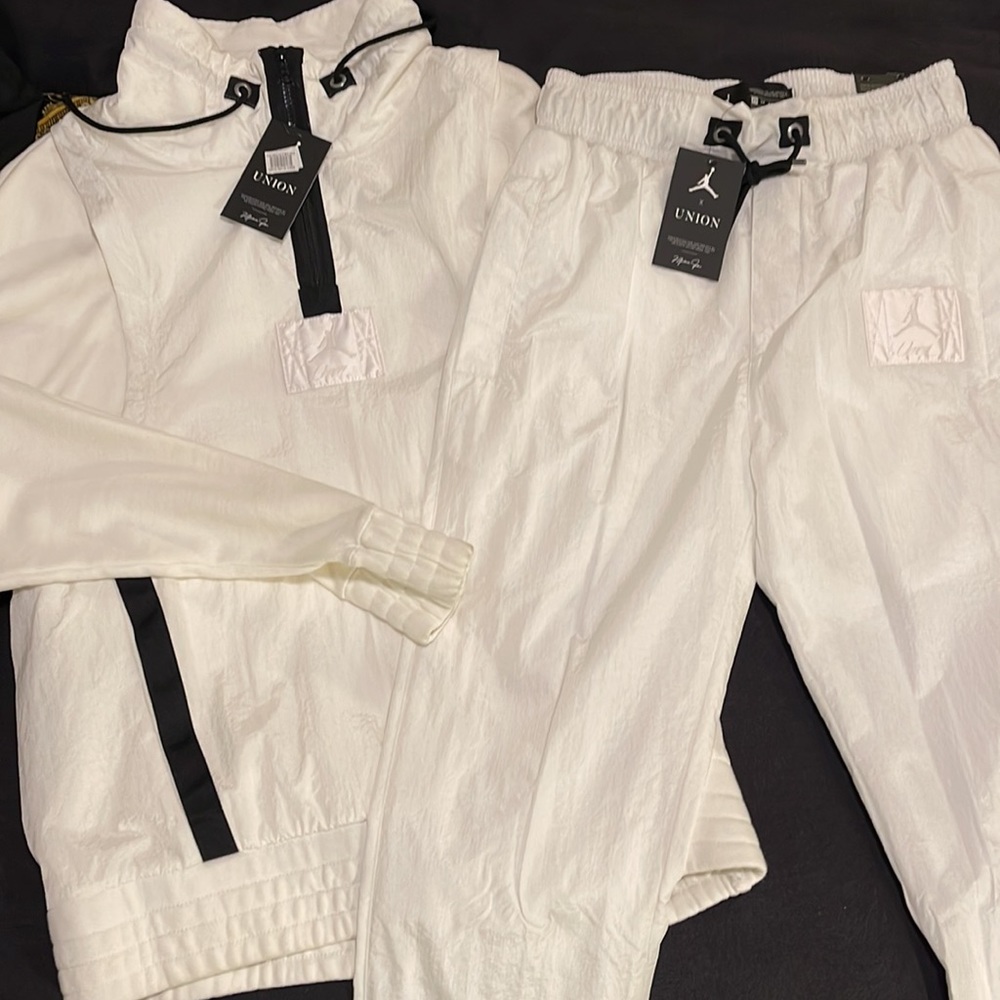 Nike Jordan X UNION •Jump/Tracksuit Set• White•NWT